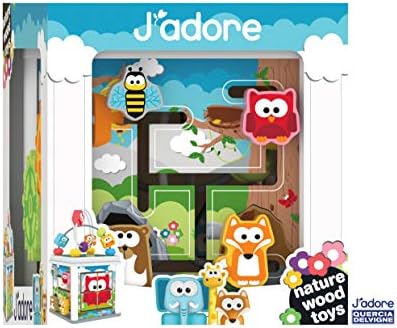 Център за игра J ' adore Wooden Animal Zoo Mini 5-в-1 Activity Center Cube