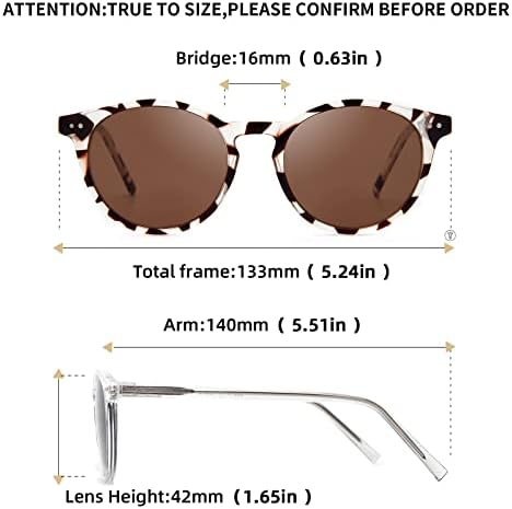 Amorays Кръгли Бифокални очила за четене, за жени и за мъже, Защита за четене на открито UV400 с пружинным тръба