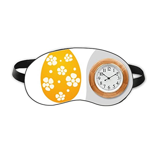 Великденски Фестивал Дизайн Жълто Яйца Sleep Eye Head Clock Пътна Покриване Сянка