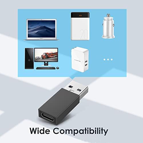 USB Адаптер C за свързване към USB конектора (3 комплекта), адаптор USB3.0 A за свързване към USB C, Wansurs за едностранно