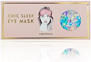Луксозна маска за очи LOUVELLE Stylish Chloe, мека като коприна, за бляскав и функционално сън, изработена от луксозна