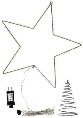 Коледа и коледни украси ( UL2311) От метална тел, Led звезда на върха на дървото, 17,5 v1bn-g-387
