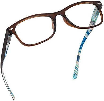 Очила за четене, блокер синя светлина (тропически, увеличаване на 1,50), компютърни очила, модерен за мъже и