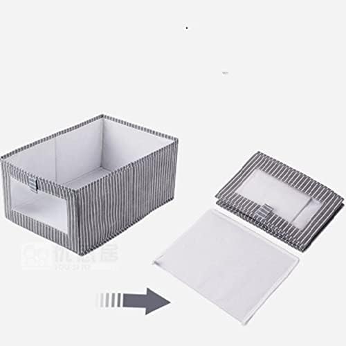 2 Опаковки - Сгъваема Кутия за съхранение на Кубчета с дръжка, Сива (в сивата лента)