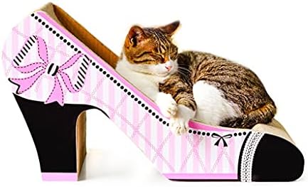 FEGOCLT Играчки За домашни животни Котки Драскотина Дъска Носилка Форма на Високо Шипове на Дървесина Хартия Нокът