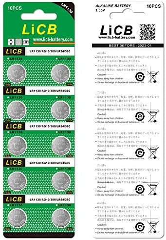 LiCB 20 Опаковки, Батерии AG10 LR1130 1,5 В с дълъг срок на служба на Алкални Тласък елементи