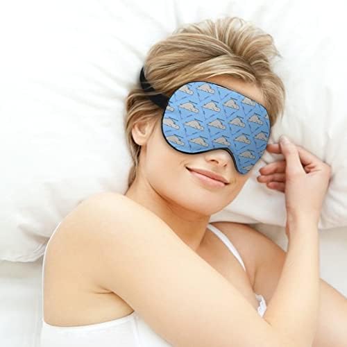Математическа Маска За Очи Хипопотама Sleep Eye Mask Сладко Blindfold Eye Covers Сенки за очи за Мъже Подаръци за