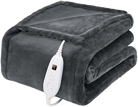 Одеяло с топъл DAILYLIFE, Електрическо Одеяло, Фланелевое одеяло с топъл 50 x 60 см с 6 Настройки за нагряване и автоматично