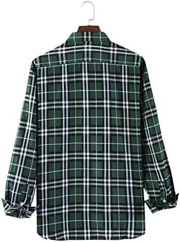 Мъжко Пролетно-Есенна Мода Ежедневни Риза в Клетката, Блуза, Мъжки Спортни Блузи с Къс Ръкав