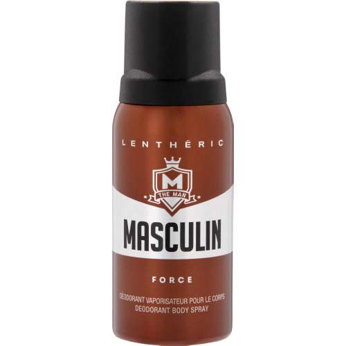 MG LENTHERIC Masculin Дезодорант-спрей Force 150 мл - Това е мъжки аромат с нотки на топла дървесина, който помага да се предпазите