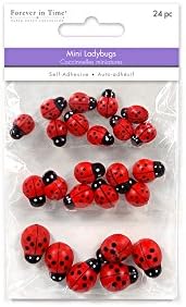Мини Пластмасови ladybugs Forever in Time SE203 x24 Peel-n-Stick