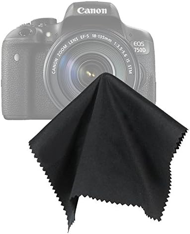 LS Photography (2 бр) Сиво-черна кърпа за почистване на обективи от сверхволокна 6 x 7 инча, LGG195