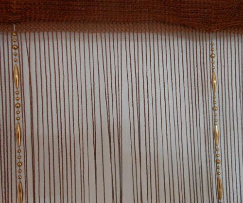 Декоративна преграда от мъниста под формата на капки роса Tangpan за врата завесата (кафяв)