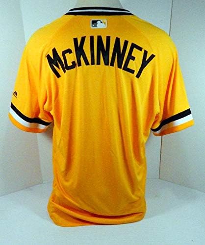 2018 Pittsburgh Pirates Брет Mckinney Освободен жълта риза 1979 TBTC - Използваните в играта тениски MLB