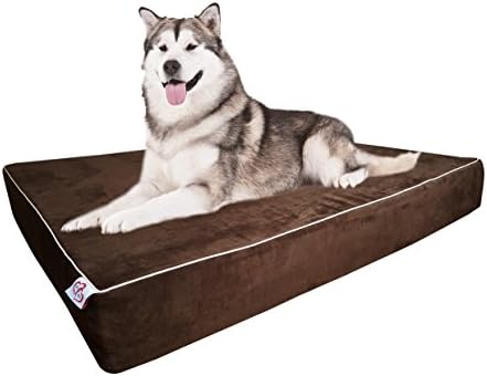 Голяма възглавница за кучета, Ортопедични Двупластова възглавница с ефект на паметта за домашни любимци Extra Big | Специализирана