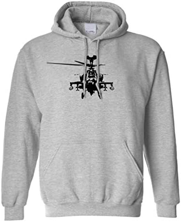 Военна hoody С качулка Apache Attack Helicopter AH64