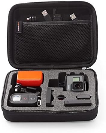 Малък калъф на Basics за носене GoPro и аксесоари - 9 x 7 x 2.5 инча, черен