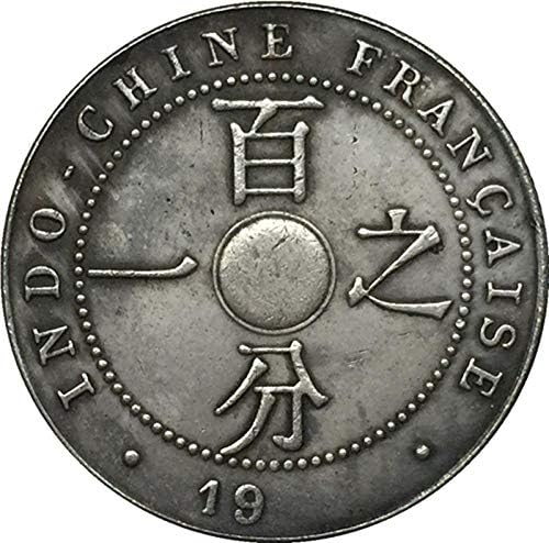 Френска монета от един процент от чисто сребро с мед покритие Crafts CollectionCoin са подбрани Възпоменателна