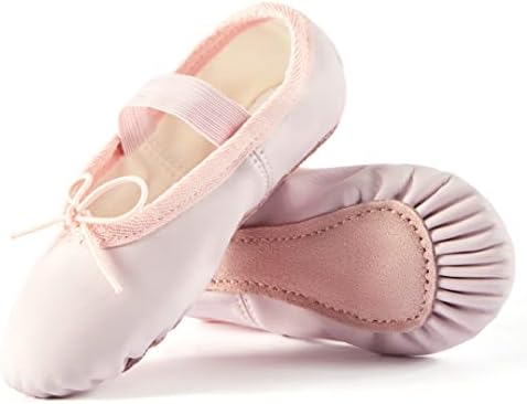Lily's Locker - Кожени Балетные Обувки на Пълна Подметка За Занимания с Танци за Малки Момичета