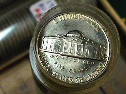 1960 D Пълна ролка (40 монети) Jefferson Nickels - Скъпоценен камък БУ - Оригинал - Диамант, Без лечение - Мента държавата
