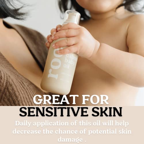 Бебешко олио Roe Wellness Успокоява Закалени и Раздразнена кожа | Напълно Натурално Нискомаслено Овлажняващ