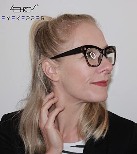 Дамски Очила за четене в големи рамки Eyekepper Oversize за четене - Сив Костенурка +1,25