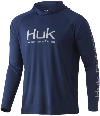 Мъжки hoody HUK Pursuit с качулка | Performance Риза с дълъг ръкав +30 UPF