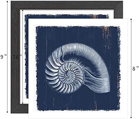Снимка на sunflax Sea Life в рамка: Тематична колекция Океан, Комплект от 9 артистични щампи Галерия, Стенен интериор