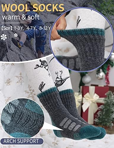 Anlisim/ Детски Туристически Чорапи от Мериносова вълна За Момчета И Момичета, Топли Зимни Обувки За Деца, Подарък