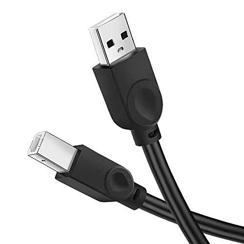 Кабел за принтер XCZZYB USB кабел, кабел за скенер USB 2.0 тип A от мъжете на мъжа B, Висока скорост, Съвместима с микрофони,