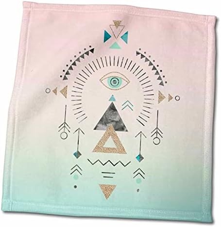 Триизмерна Снимка на Племенни символа В Пастелни цветове - Кърпи (twl-268524-3)