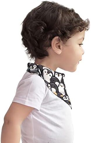 Памучни Бебешки Лигавници Сладък Императорският Пингвин Детска Кърпа Лигавници За Никнене На Млечни Зъби Хранително-Вкусовата