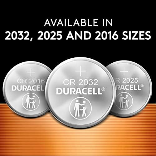 Литиева Батерия Duracell CR2032 3V, Функции за защита за деца, 1 Комплект, Литиева Монета за Ключодържател, Авто
