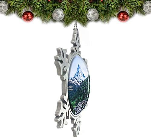 Умсуфа Матерхорн-Швейцария Зермат Коледен Орнамент За Украса На Елхата Crystal Метален Сувенир Подарък