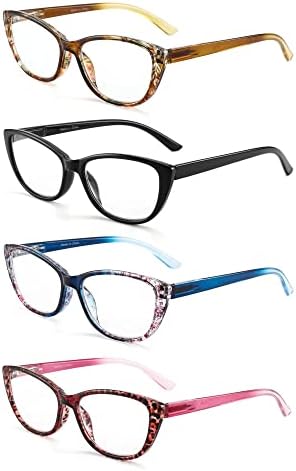 Дамски очила за четене SOPHILY с 4 и с малко пари Котешко око за четене - сини светозащитные четци с кутия пролетта