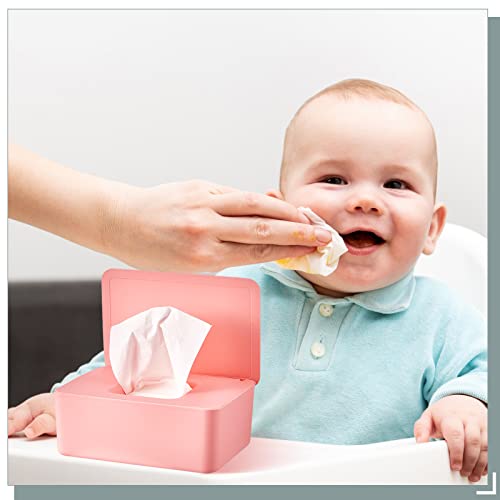 4 Бр. Диспенсер за бебешки Кърпички, Държач за кърпички за Памперси с покритие, Контейнер за многократна употреба