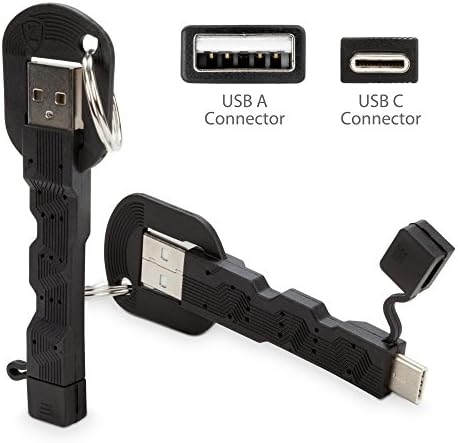 Кабел за OnePlus в n100 (кабел от BoxWave) - Зарядно устройство за ключодържател USB Type-C, Ключодържател 3.1
