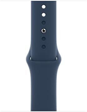 Apple Watch SE (GPS + cellular, 40 мм) - Сребрист алуминиев корпус, с каишка Abyss Blue Sport Band (обновена)