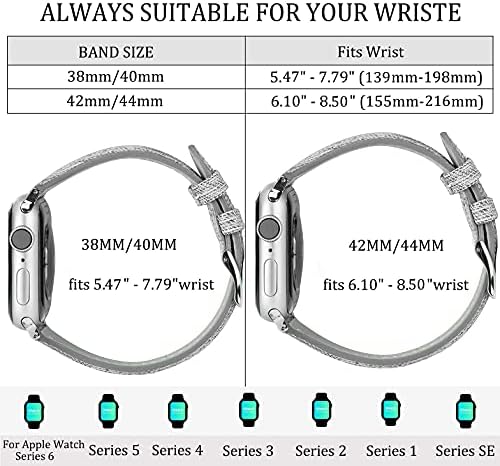 Тънко платно въжета Kaynway, съвместими с каишка на Apple Watch 38 мм, 40 мм 42 мм 44 мм за жени, Елегантни гривни с подплата