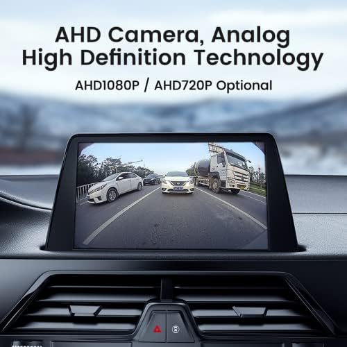 Камера за задно виждане 1080P HD Широка БЕЗ слепи ЗОНИ Заден/преден/страничен преглед на автомобил, истинско нощно