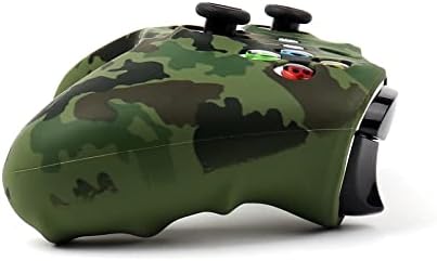 Камуфляжная кожа контролер RALAN Xbox One армейского зелен цвят, противоскользящий силиконов защитен калъф за контролер,
