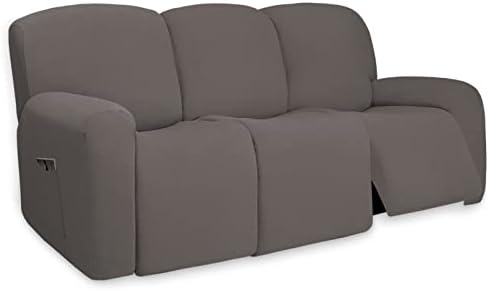 PureFit Супер Еластичен калъф за диван с възможност за сгъване на облегалката на 3 място с джоб -Нескользящий Мек