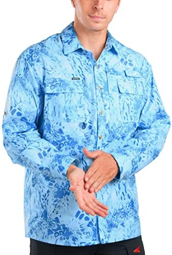 Мъжки ризи за риболов KastKing ReKon, Добре Зашити, бързо съхнещи Плажни Ризи за разходки с къс и Дълъг ръкав, Защита
