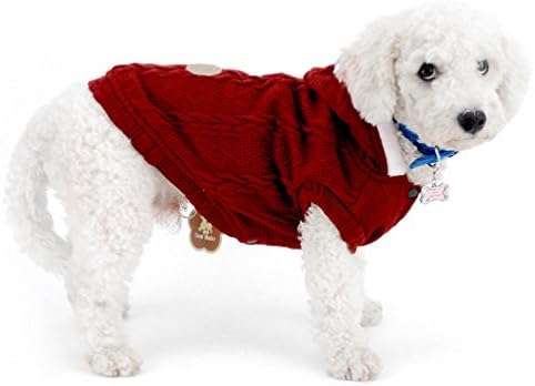 SELMAI Пуловери За малки Кучета Палто С качулка На руното Лигавицата Вязаное Класическо Топло Меко Коледа За Кученце,