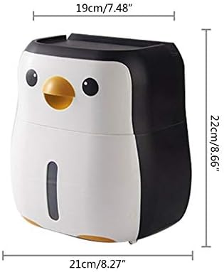 LIRUXUN Сладък Пингвин на Хартиен Контейнер Държач За Тоалетна Хартия Стенни Кутия За Салфетки Рафт Стенен Държач За Кърпички