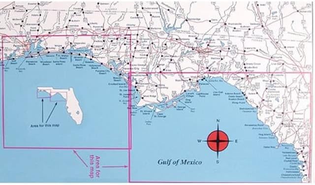 Карта Topspot N228 Мексиканския залив