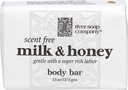 Шоколад сапун River Soap Company Simple Увива с мляко и мед За лице, 4,5 Грама, Голям