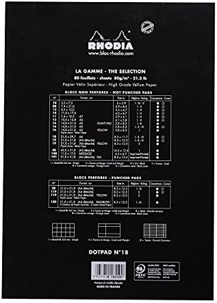 Бележник Rhodia Black Dot 8,25X11,75 Опаковка от 2