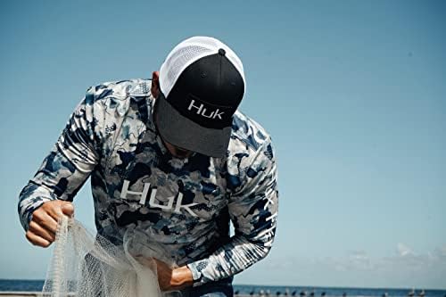 Мъжка риза за риболов HUK Icon X Camo с дълъг ръкав Performance