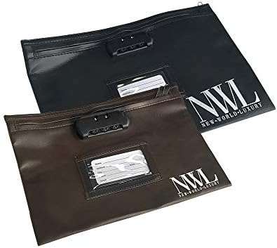 Луксозна Чанта за пари New World с кодова ключалка, 2 опаковки, Големи и Малки Водоустойчиви Портфейл от изкуствена кожа